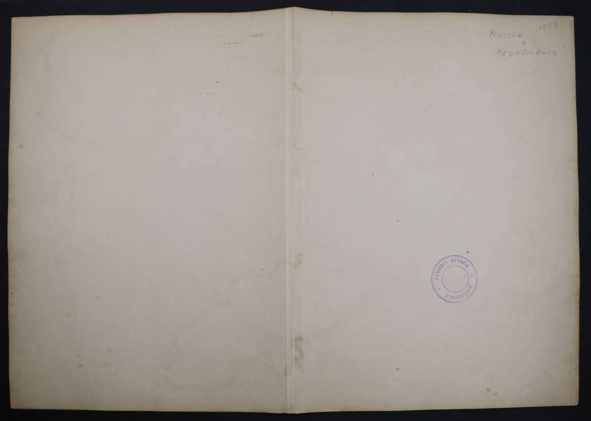 1859 Prussia And Mecklenburg Map by Edward Weller, 54.5cm x 37cm