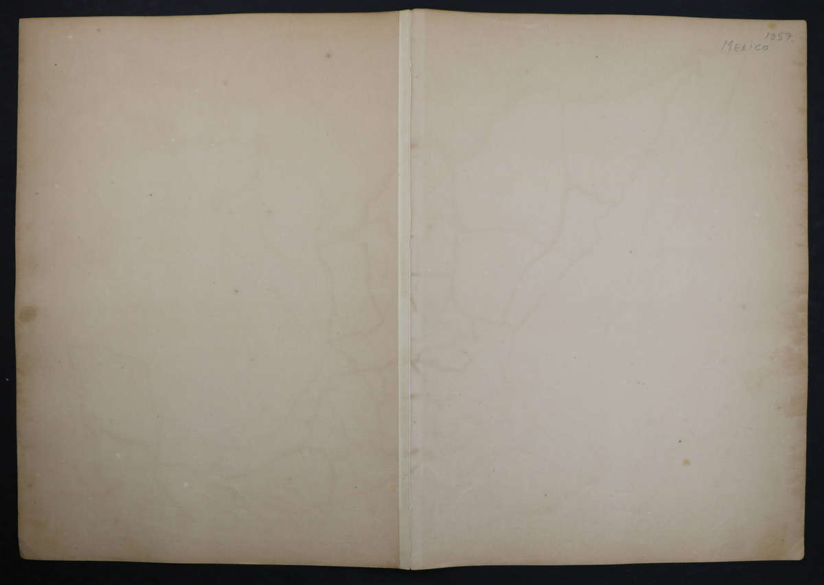 1859 Mexico Map by J. W. Lowry-Has a slight tear in the bottom middle, 54.5cm x 37cm