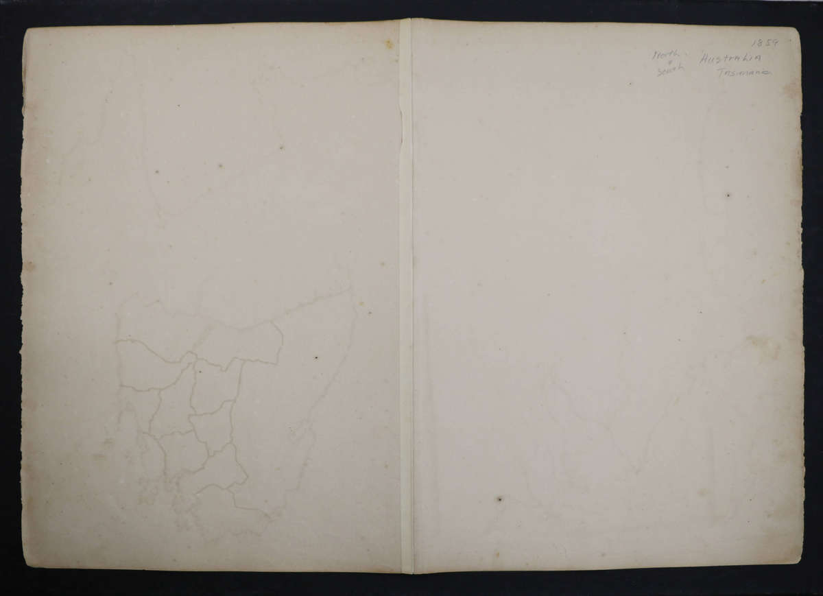 1859 Western Australia, South Australia, North Australia and Tasmania Or Van Diemen's Land by J. Bar