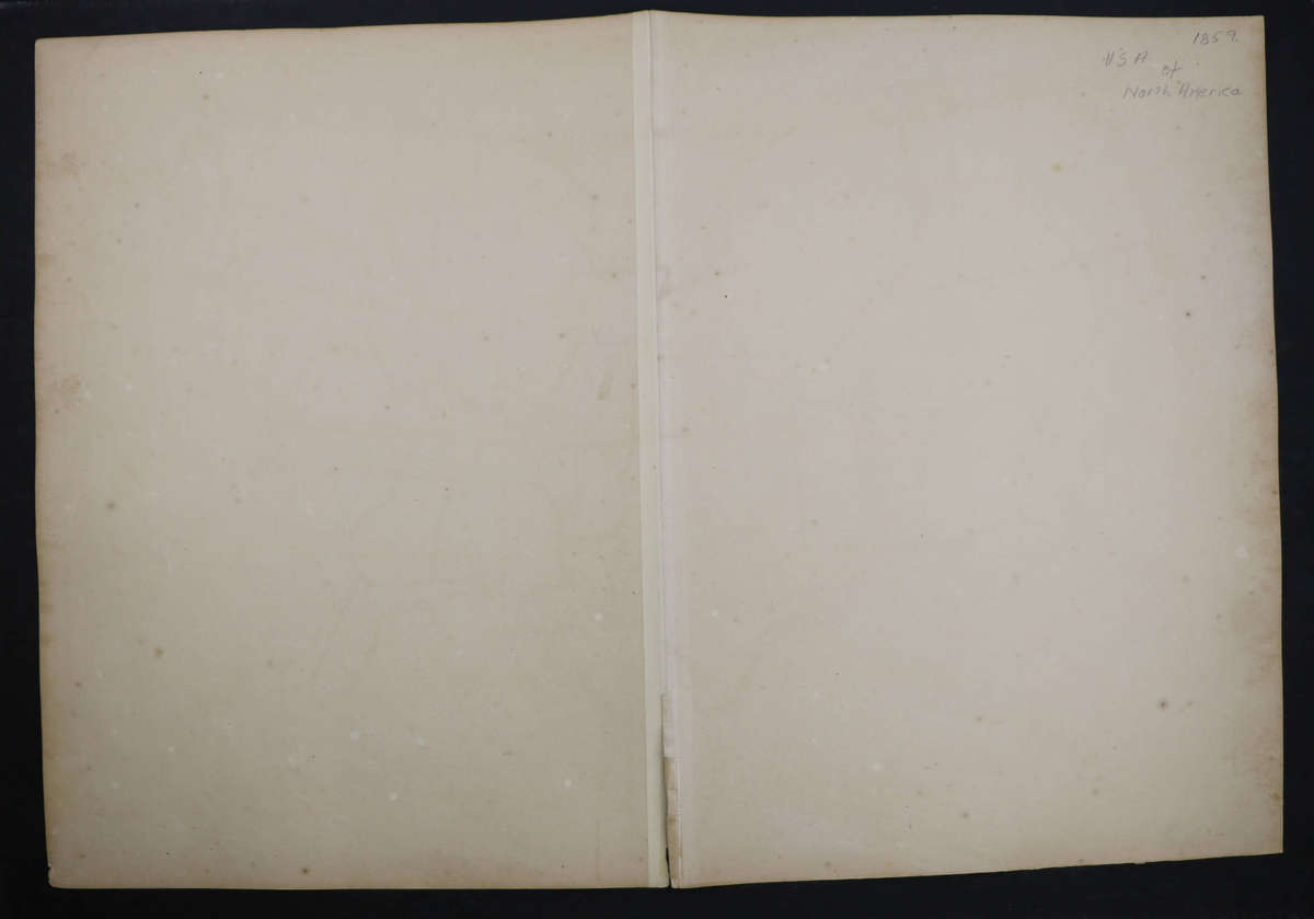 1859 The United States Of North America by J. W. Lowry- Has a tear in bottom middle, 54.5cm x 37cm