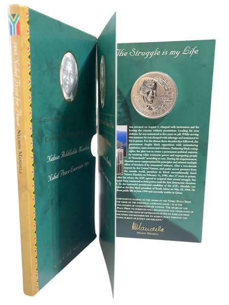 1993 Mandela Commemorative Medallion 1 Oz Silver