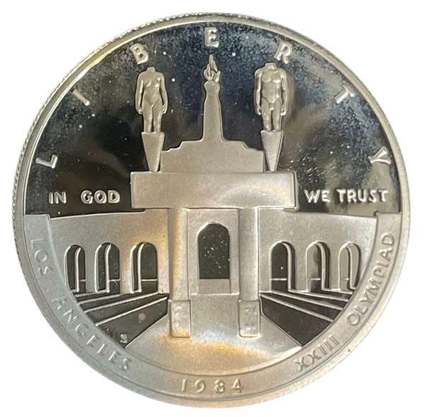 1984-S USA $1 Silver Proof XXIII Olympiad 116k minted