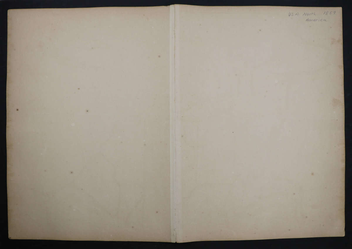 1859 The United States 2 Map Pair by J. W. Lowry, 54.5cm x 37cm