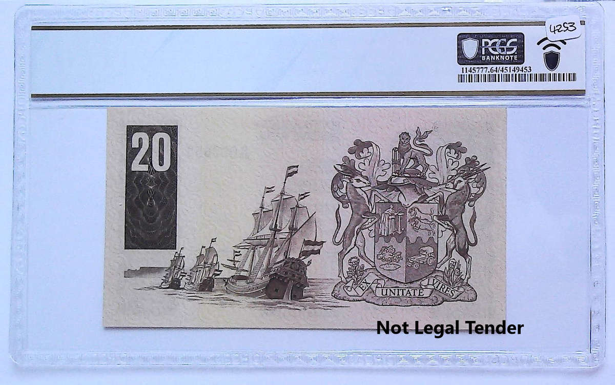 Low Serial 1979 Type 3 Fourth Issue TW De Jongh R20  "000652" Graded Choice UNC 64 PPQ by PCGS