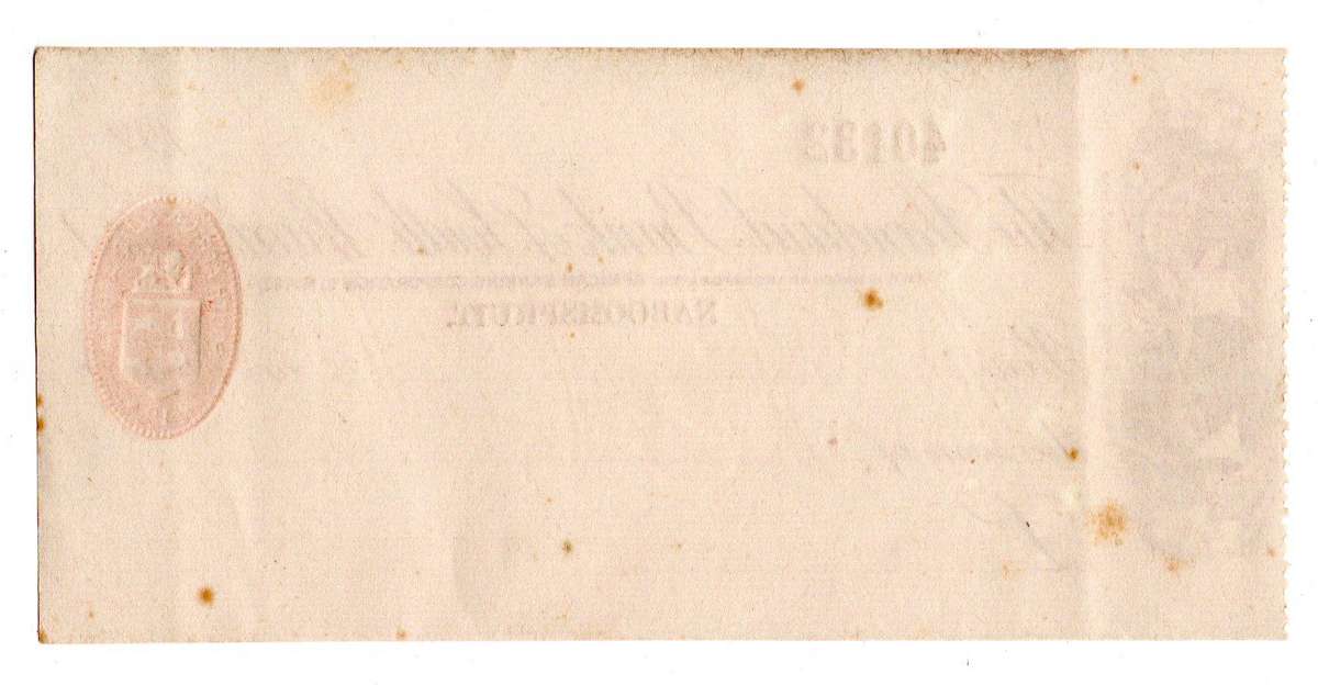 1920's Standard Bank of South Africa Cheque, Namboomspruit, unused