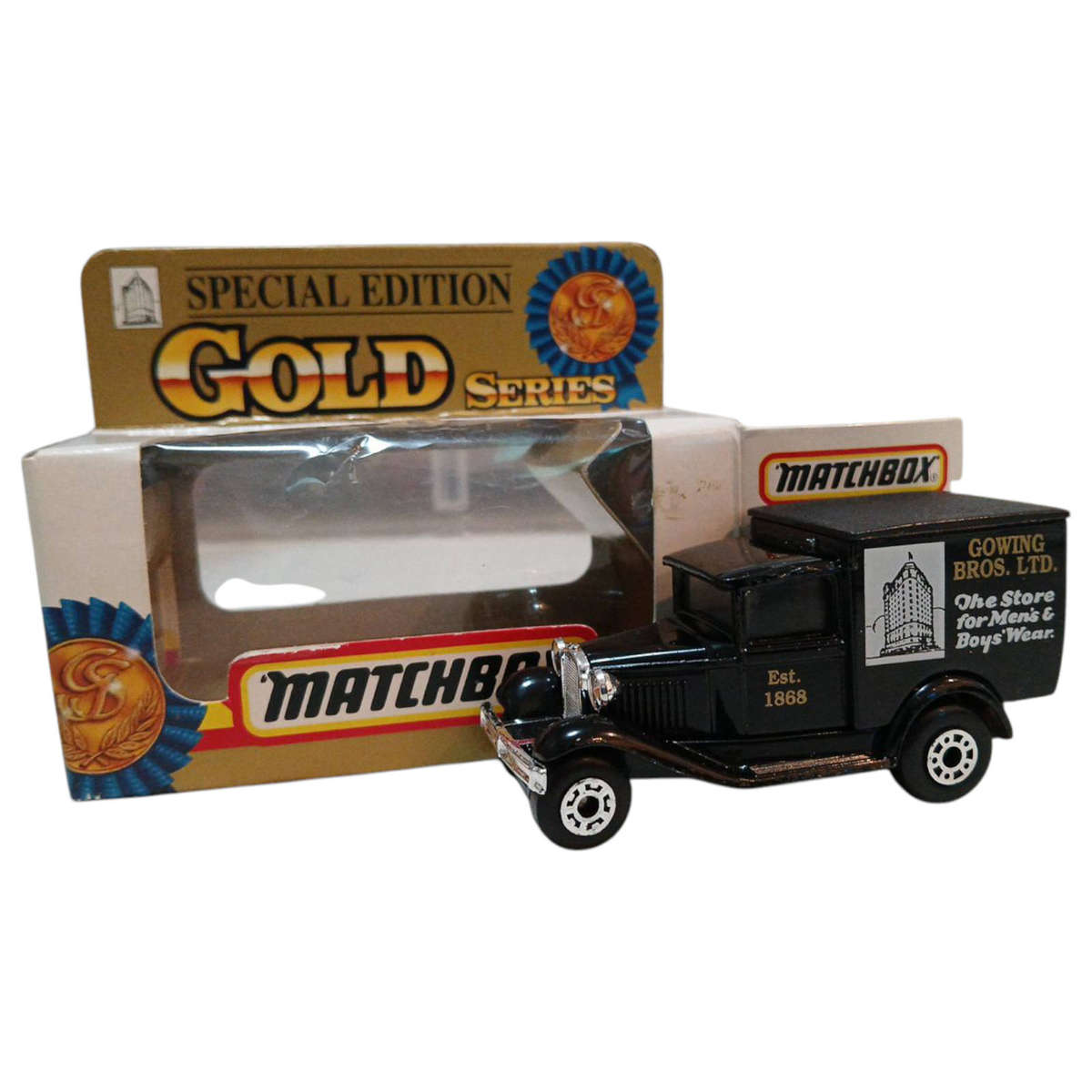 R0 Start-HUGE Car Collection Sale -1992 Matchbox Model "A" Ford Growing Bro's Original Box 1:64