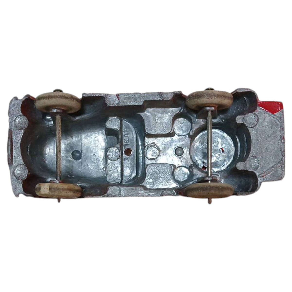 R0 Start-HUGE Car Collection Sale -1930's Hubley Cast Iron Fire Truck 10.5x4x3.5cm