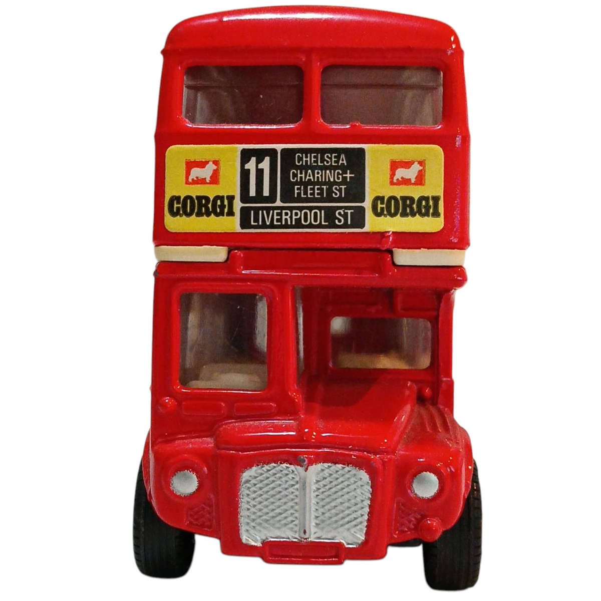 R0 Start-HUGE Car Collection Sale -Corgi London Transport Routemaster Double Decker Bus 12x3.5x6.5cm