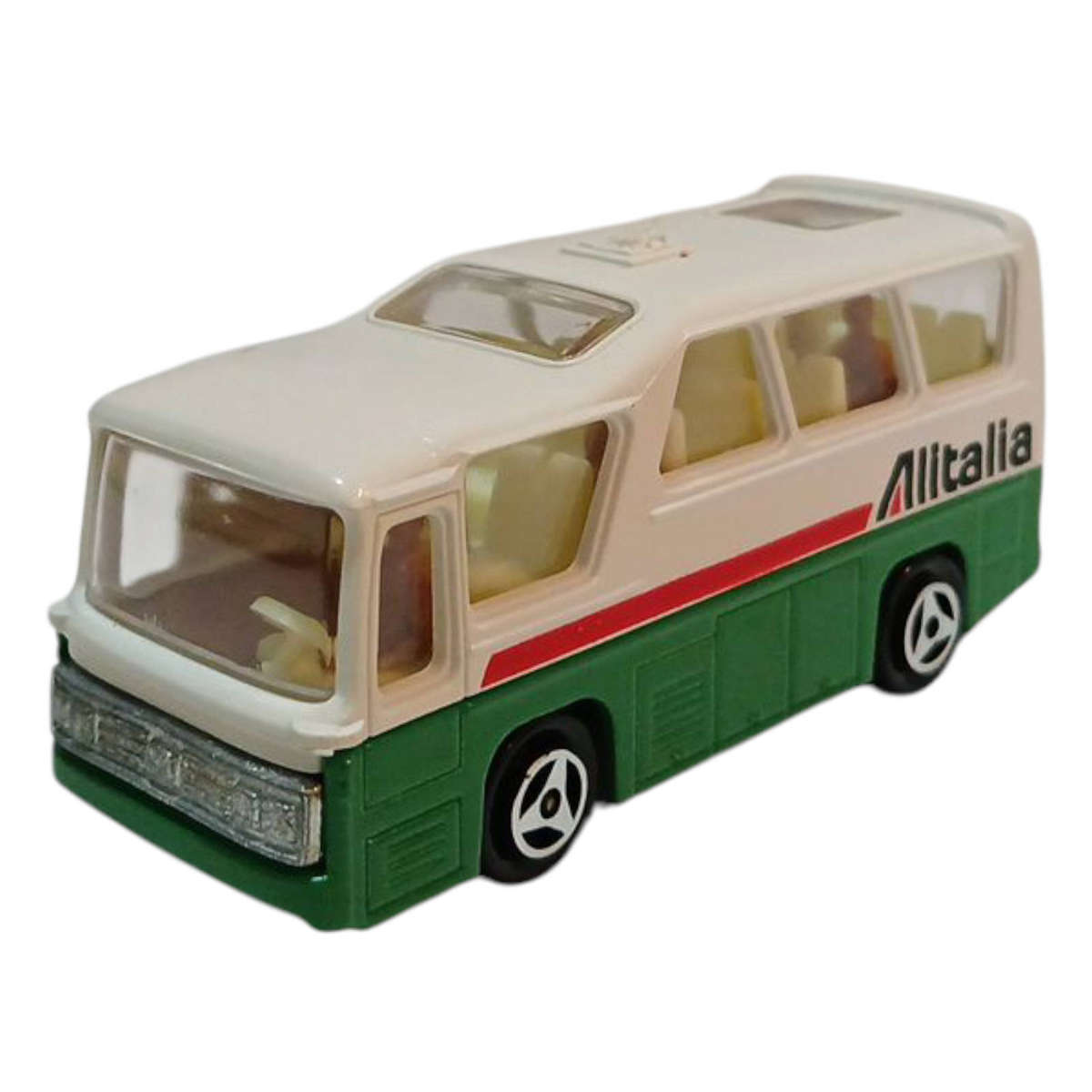 R0 Start-HUGE Car Collection Sale - 1987 Majorette Alitalia Minibus No.262 7.5x2.5x3.2cm