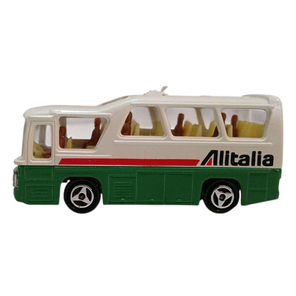 R0 Start-HUGE Car Collection Sale - 1987 Majorette Alitalia Minibus No.262 7.5x2.5x3.2cm