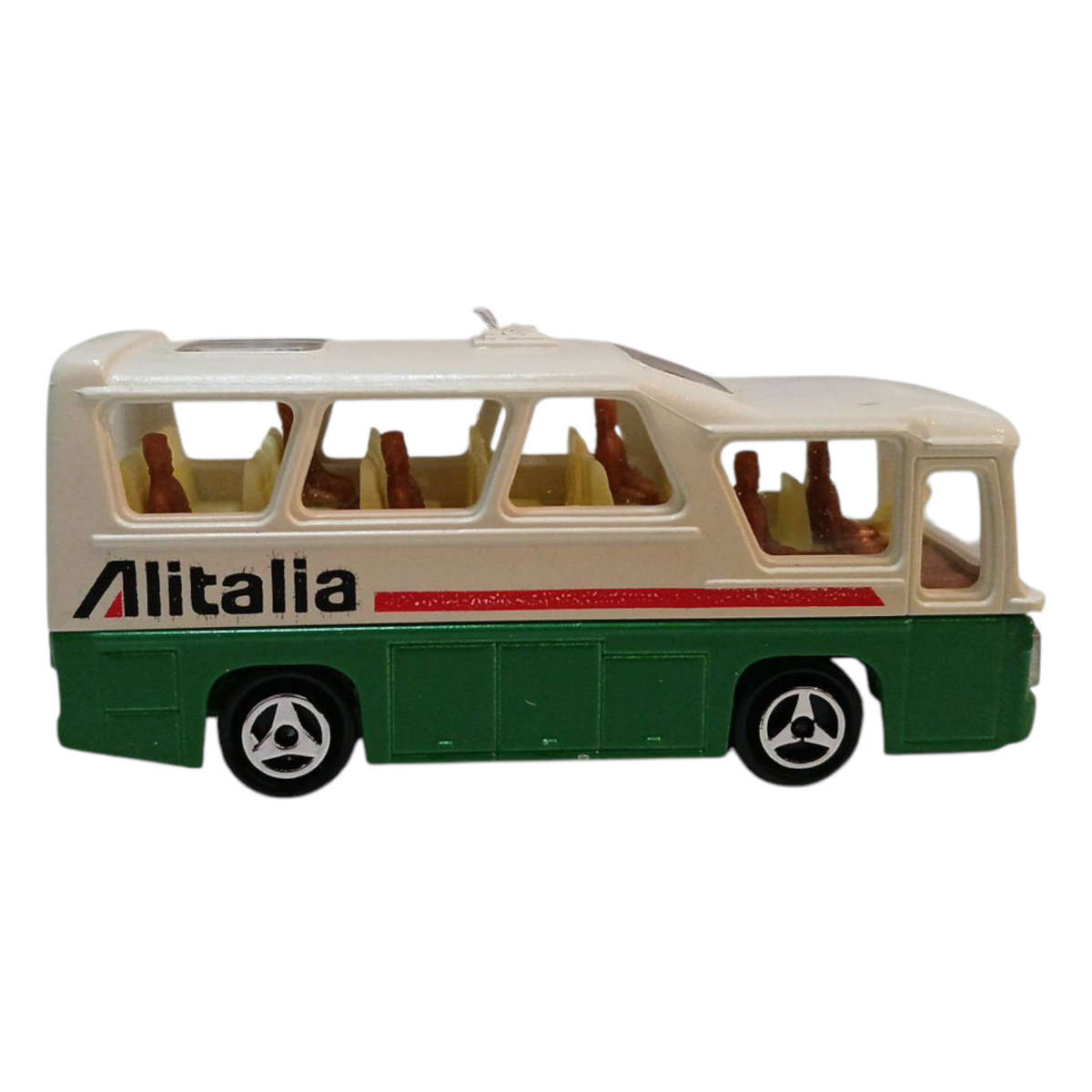 R0 Start-HUGE Car Collection Sale - 1987 Majorette Alitalia Minibus No.262 7.5x2.5x3.2cm
