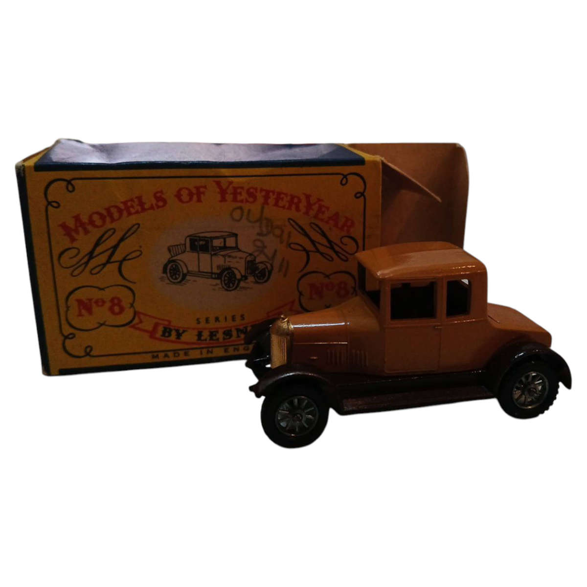 R0 Start-HUGE Car Collection Sale -Lesney Matchbox No.08 1926 The Bullnose Morris Original Box 1:54