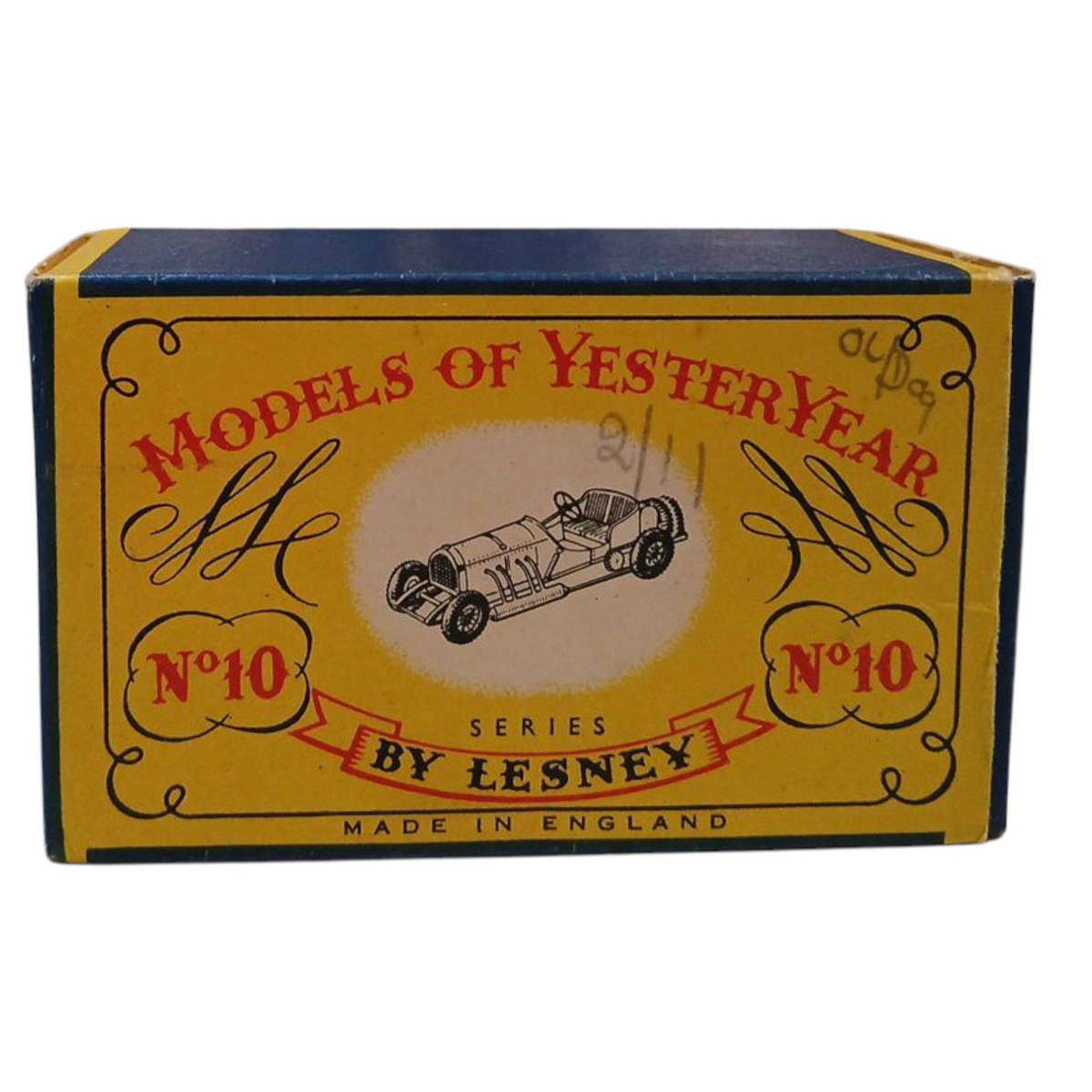 R0 Start-HUGE Car Collection Sale -Lesney Matchbox No.10 1908 Grand Prix Mercedes Original Box 1:54