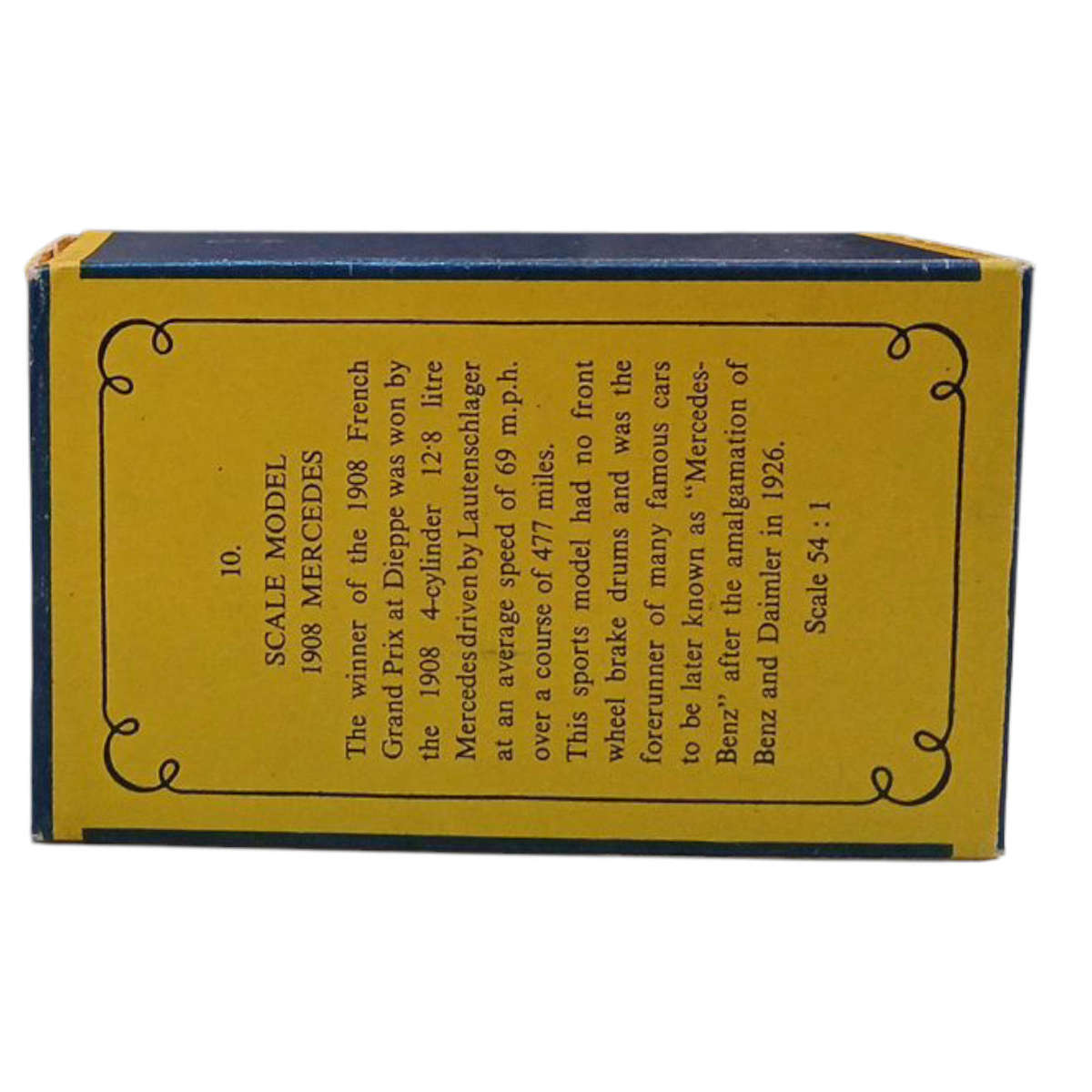 R0 Start-HUGE Car Collection Sale -Lesney Matchbox No.10 1908 Grand Prix Mercedes Original Box 1:54