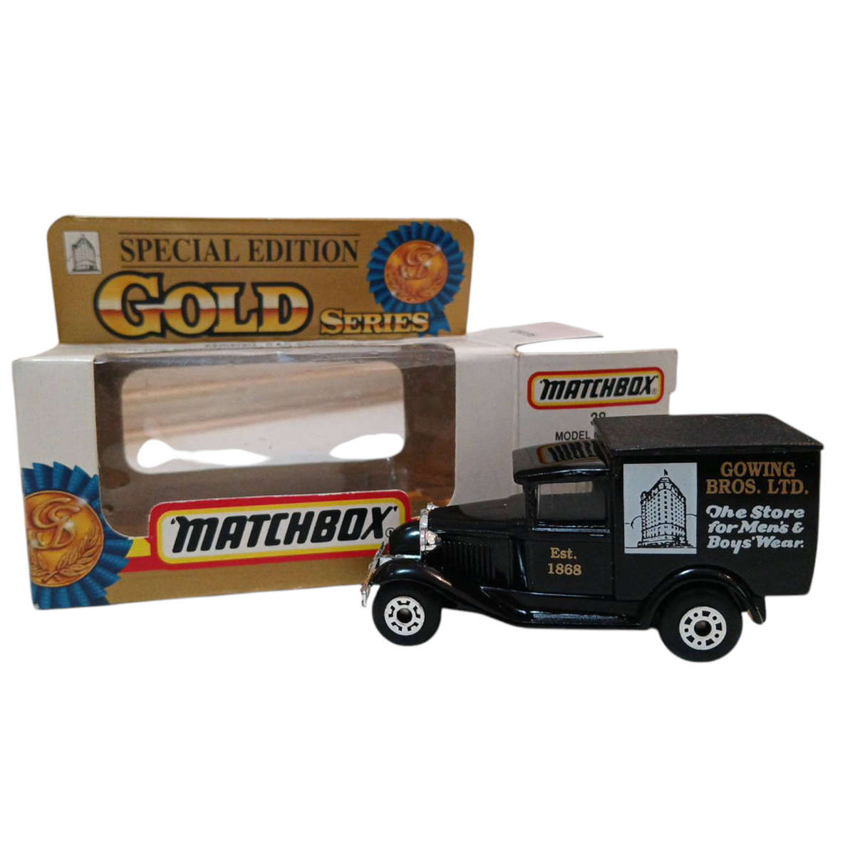 R0 Start-HUGE Car Collection Sale -1993 Matchbox Model A Ford in Original Box 8.5x3x4cm