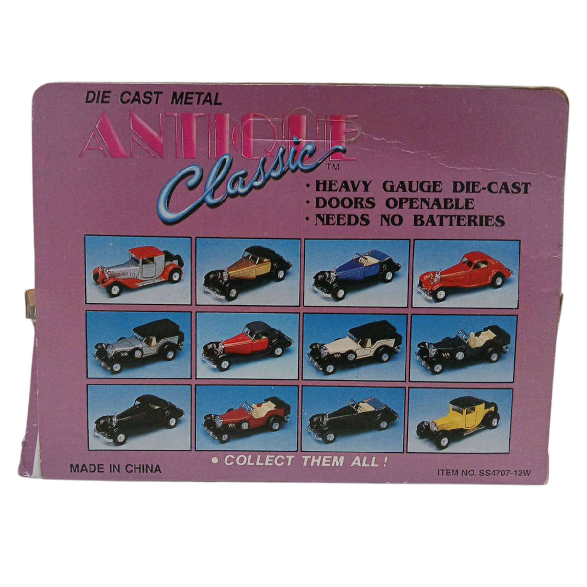 R0 Start-HUGE Car Collection Sale -Sunnyside Antique Classic Die-Cast Metal Model Car 12x4x4cm