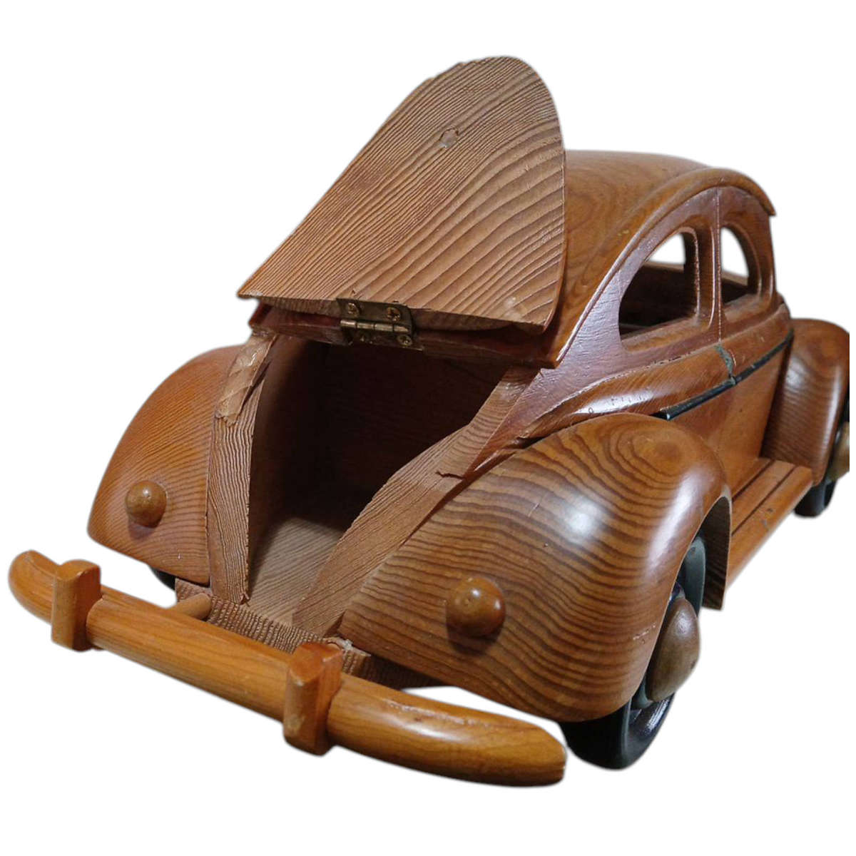 R0 Start-HUGE Car Collection Sale -Larger Scale Wooden Volkswagen Beetle Car Model 40cm x 15cm x14cm