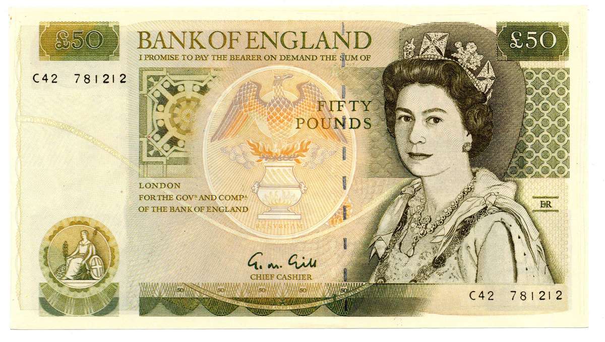 1981-93 Great Britain £50 Prop Note [Reproduction for Film]