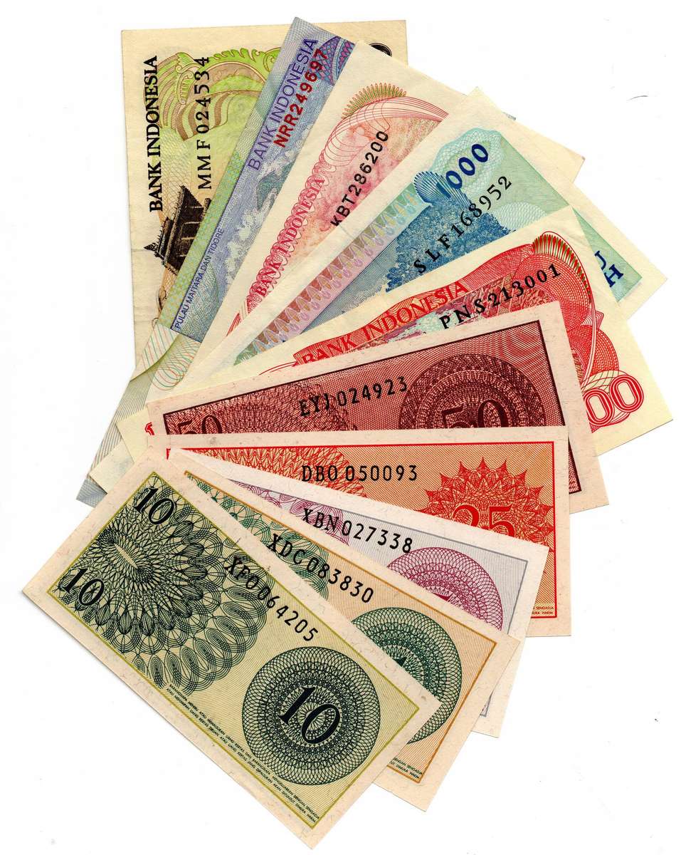 UNC Indonesia note lot 1 Sen - 5000 Rupiah: