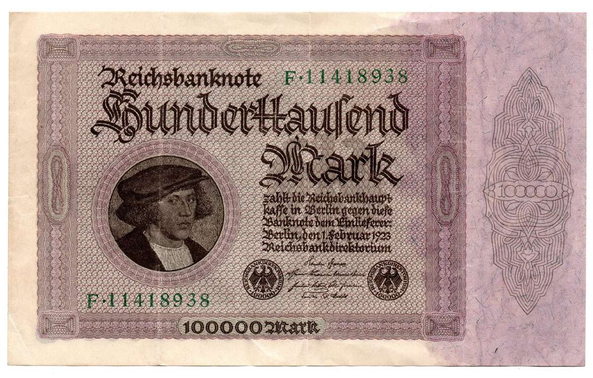 1923 German Berlin Reichsbanknote 100 000 Mark Pick#83a