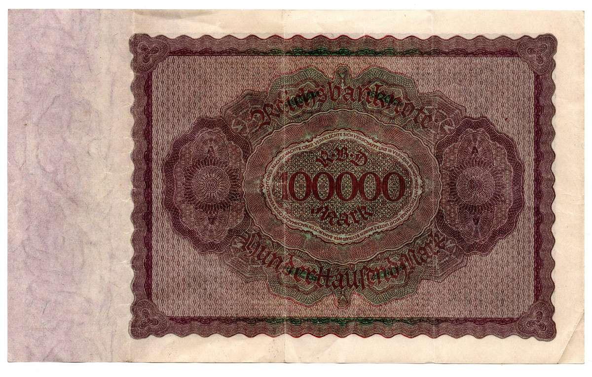 1923 German Berlin Reichsbanknote 100 000 Mark Pick#83a