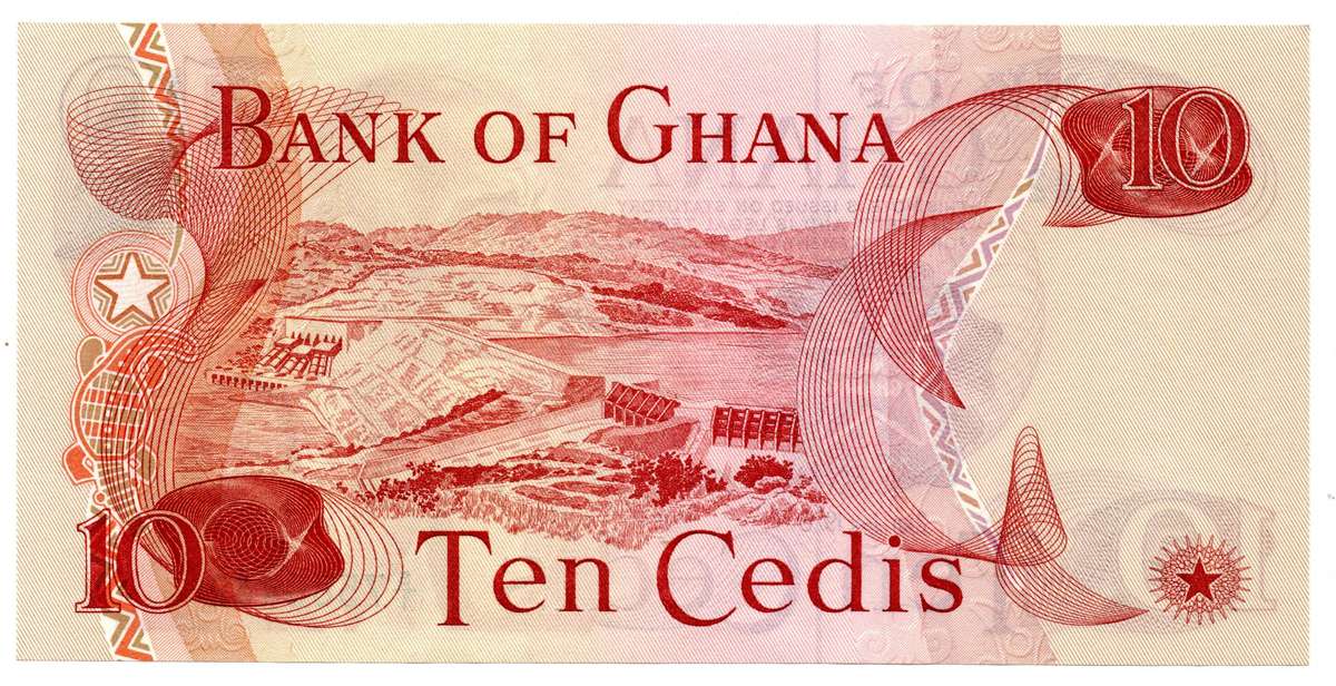 1978 Ghana 10 Cedis Pick#16f