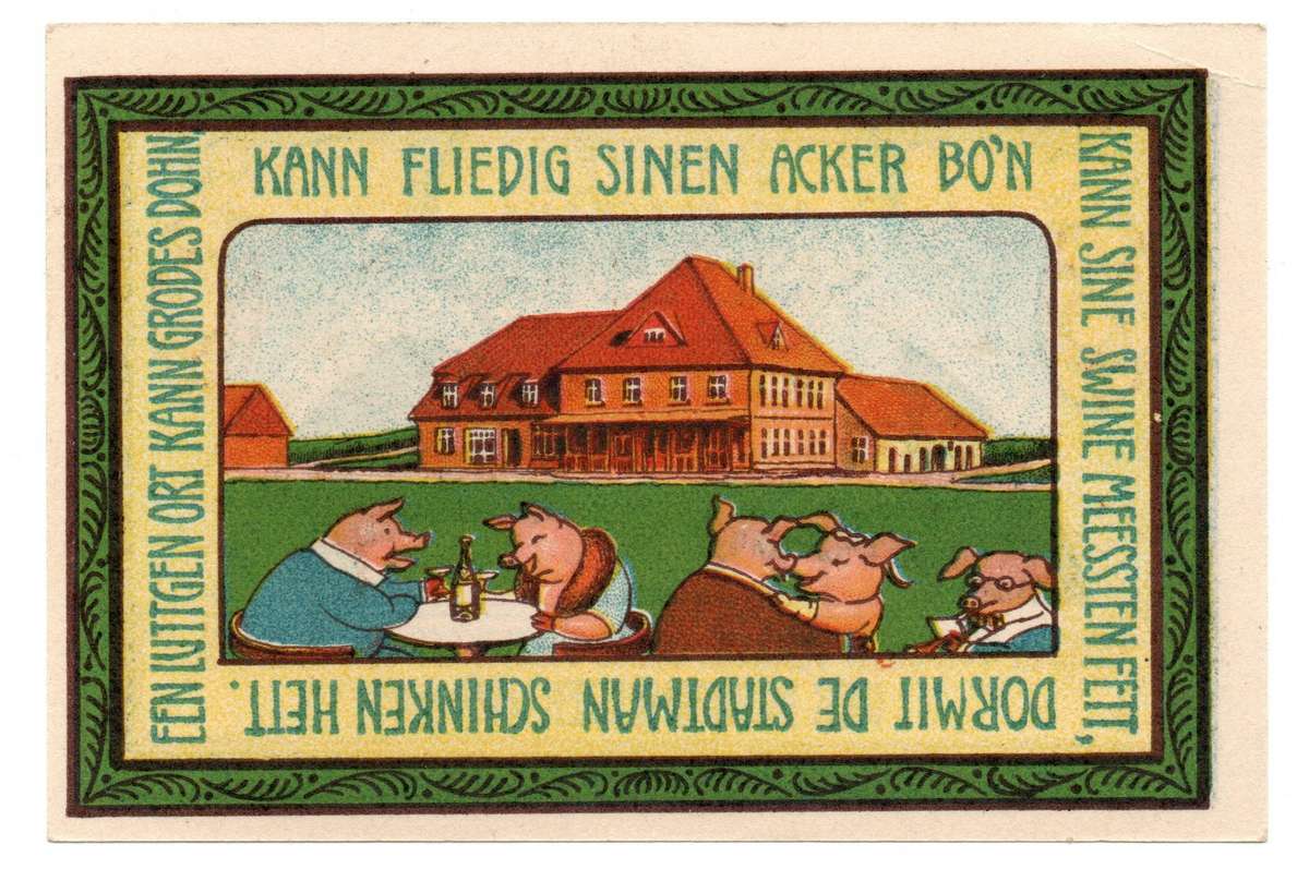 1921 German Town of Siedenburg (Prussian province of Hanover) 75 pfennig Local Issue