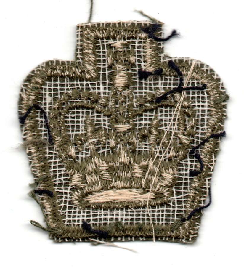 Canada Royal Canadian Armed Forces Warrant Officer Crown Material Rank Patch 46mm x 47mm