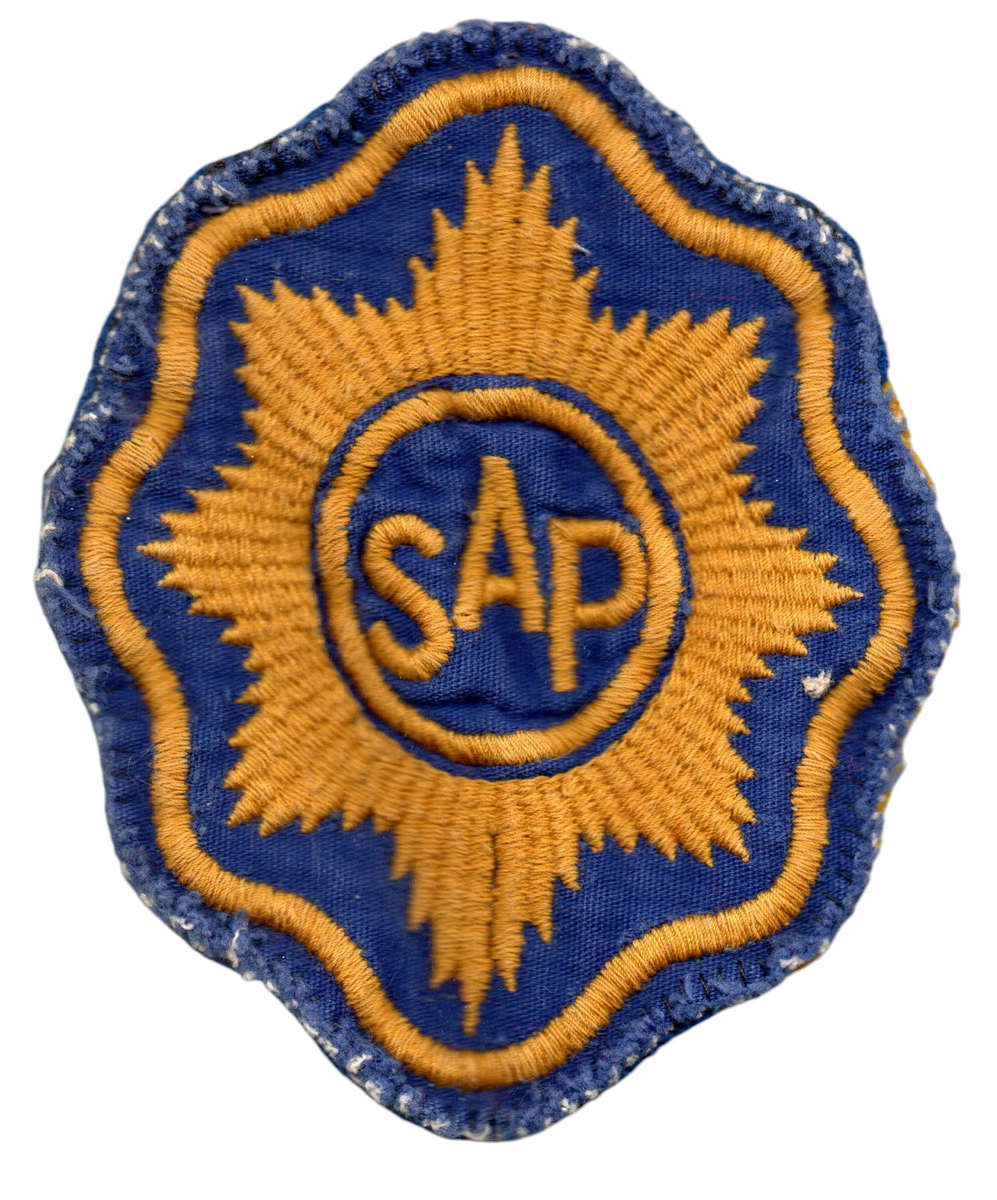 South African Police "SAP" Embroidered Cloth Patch 15mm x 87mm