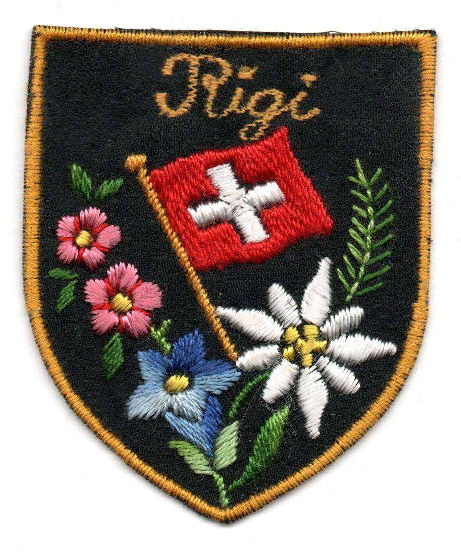 Switzerland Rigi (Mountain in the Alps) Material Patch 53mm x 63mm