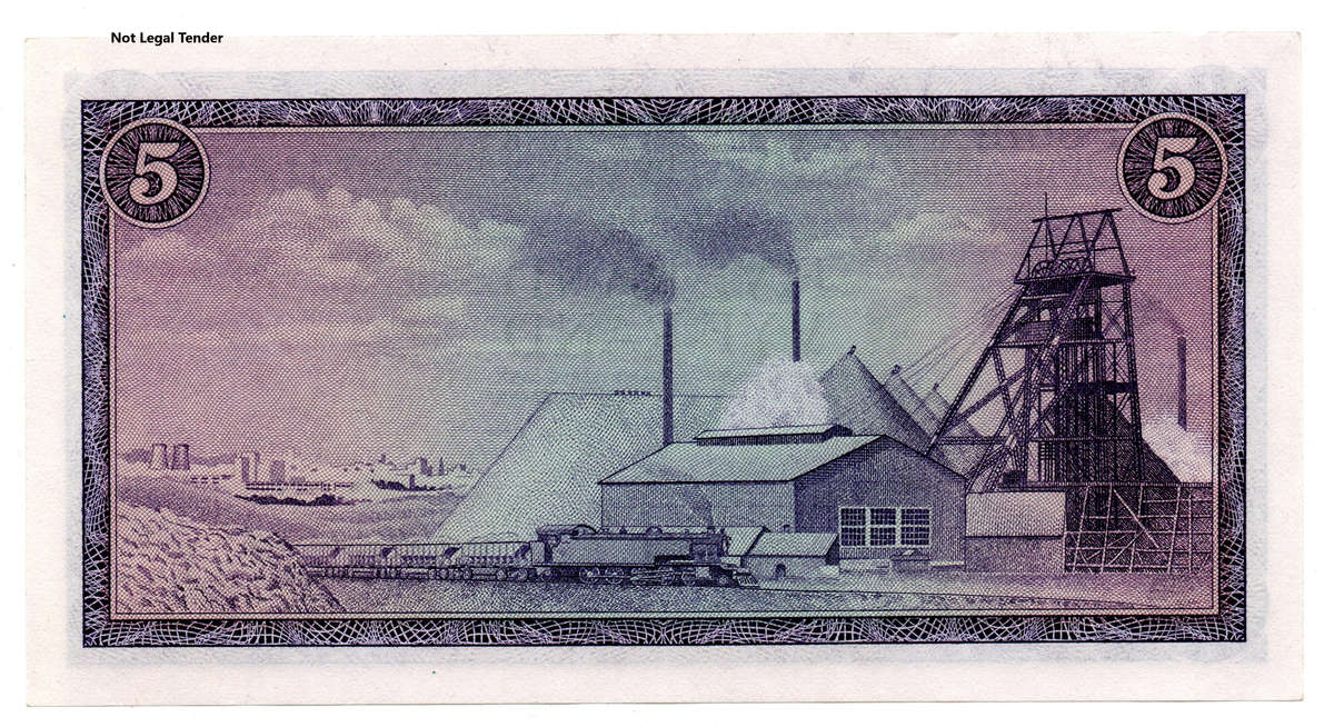 1967 South Africa Type 3 TW De Jongh First Issue R5