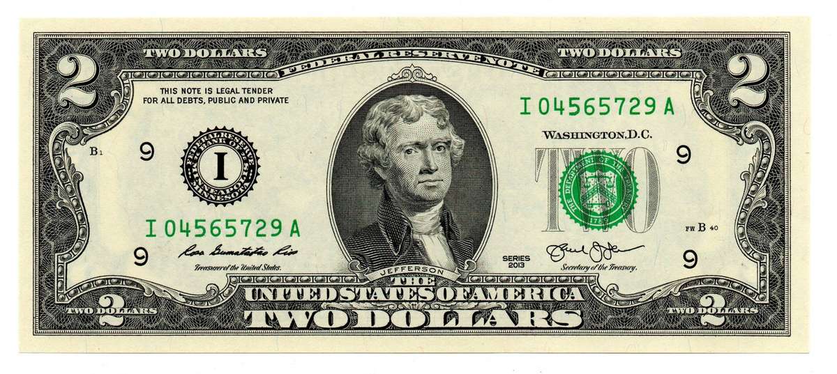 2013 United States of America $2 Pick#538