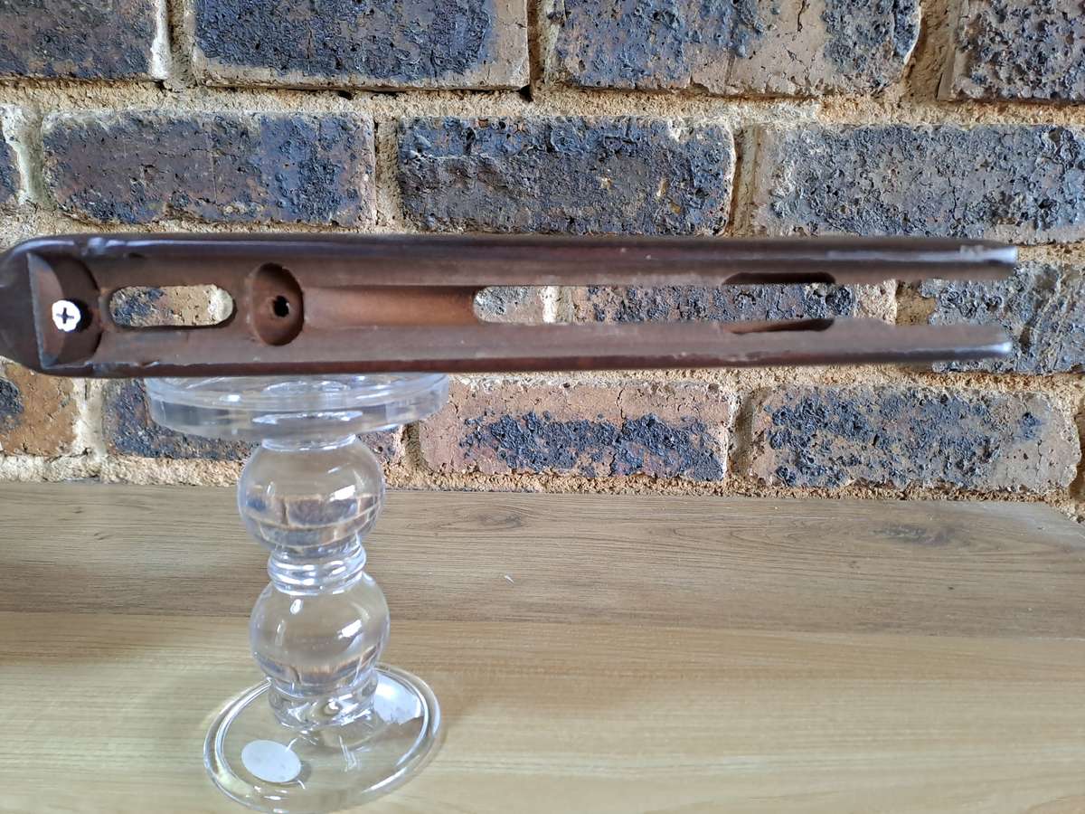 Air rifle butstock replacement dark hard wood with rubber but pad