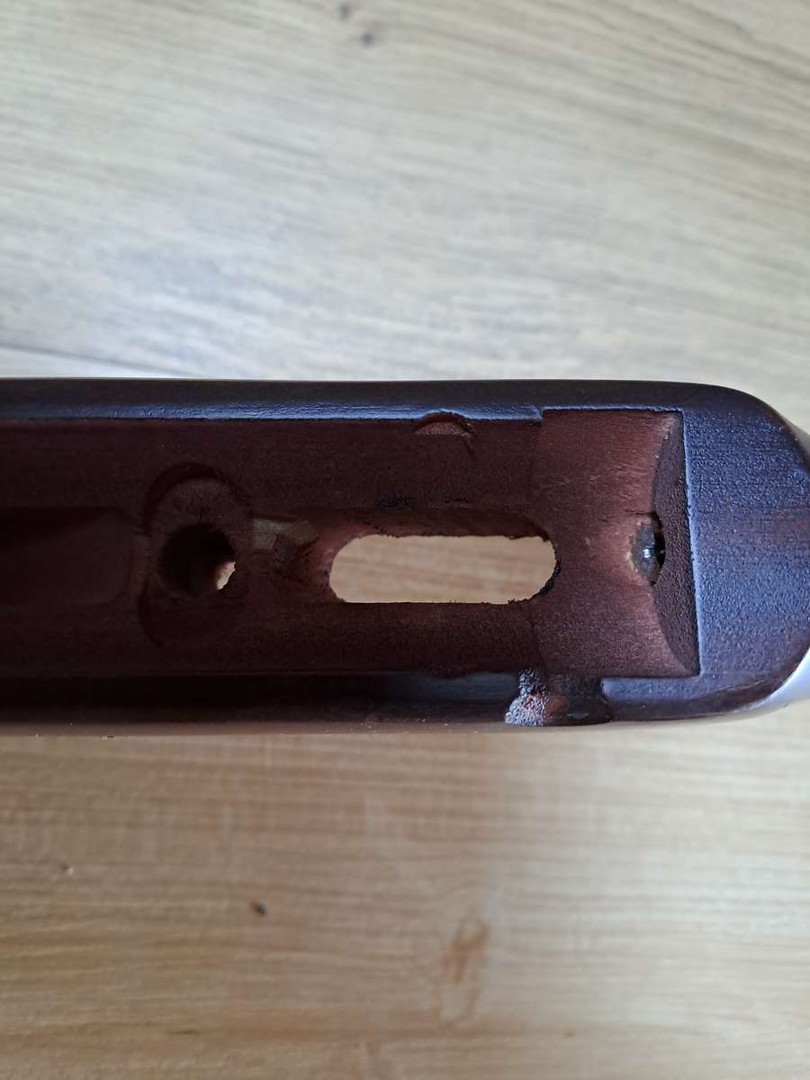Air rifle but stock dark hard wood new replacement part