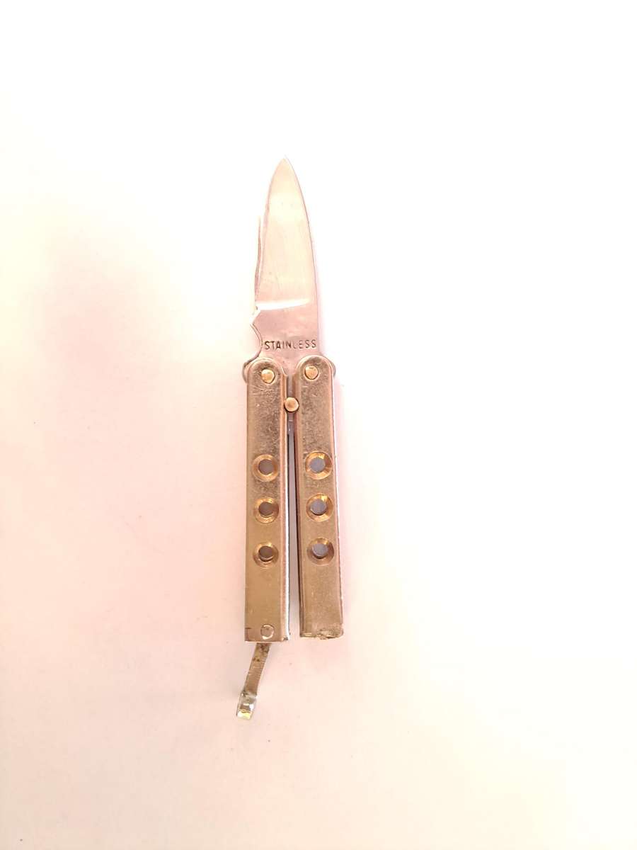 Pocket knife folding mini butterfly 90mm long opened