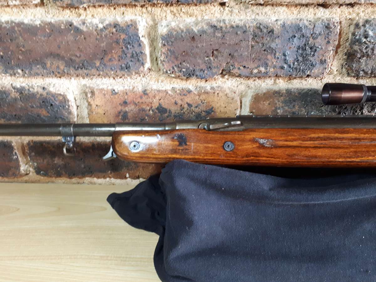 Vintage Air rifle Falke 80 with time period scope .177cal
