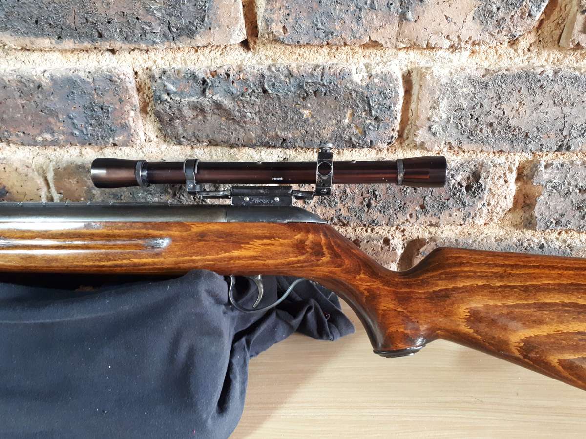 Vintage Air rifle Falke 80 with time period scope .177cal