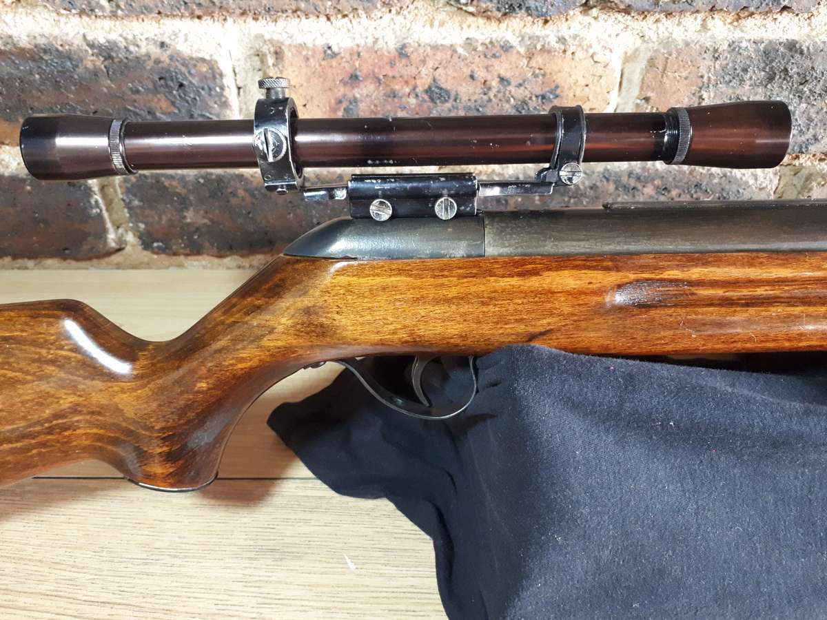 Vintage Air rifle Falke 80 with time period scope .177cal