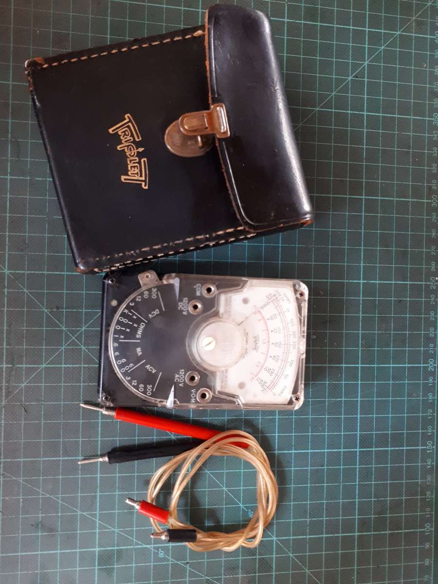 Vintage Triplett Model 310 analog multimeter 1950's