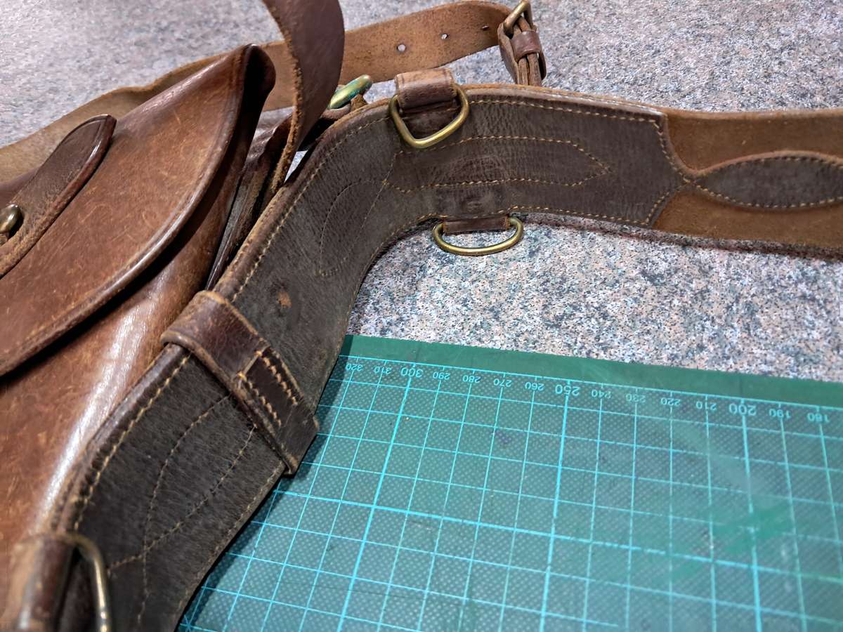 WW1 Sam Brownes UDF belt, strap and holster