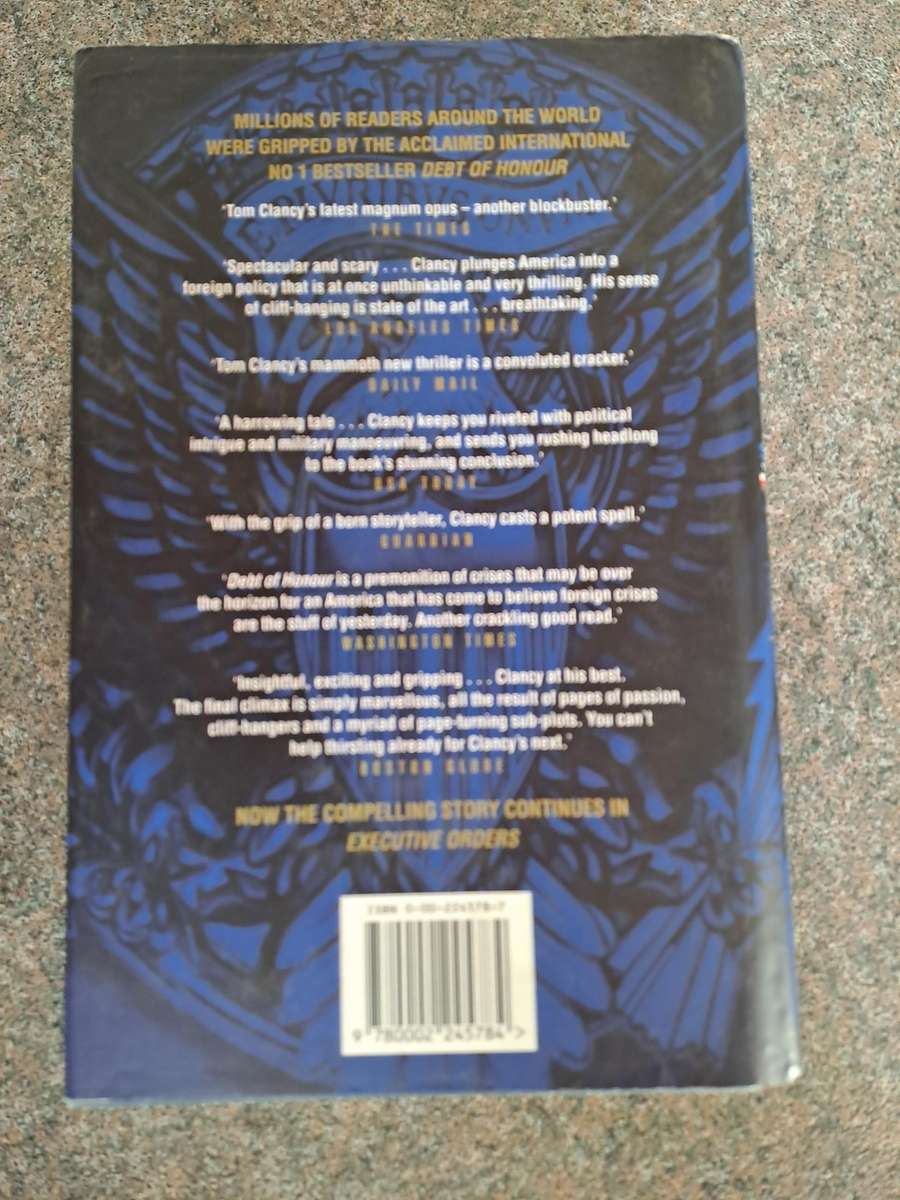 Tom Clancy Executive Orders a Jack Ryan novel Large Hard cover