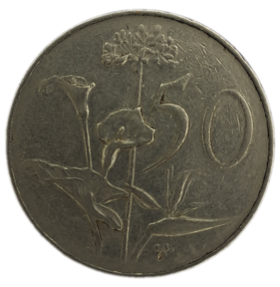 Vintage 1966 50c coin