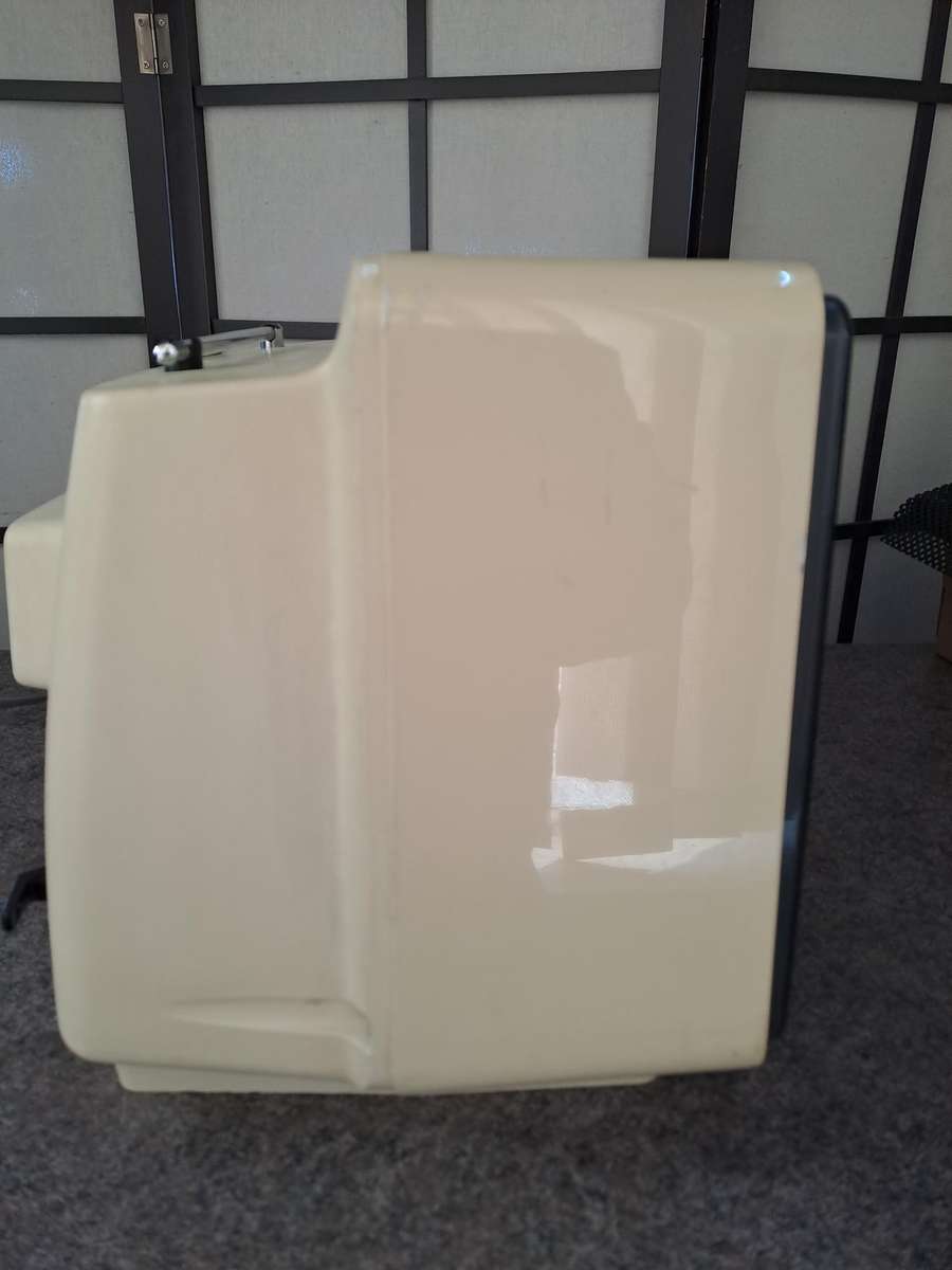 Vintage 1970's Blaupunkt black and white portable tv with built in radio