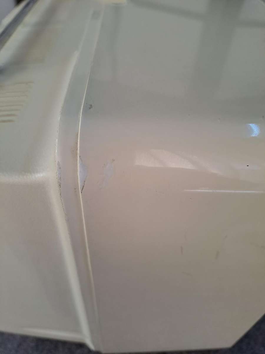 Vintage 1970's Blaupunkt black and white portable tv with built in radio