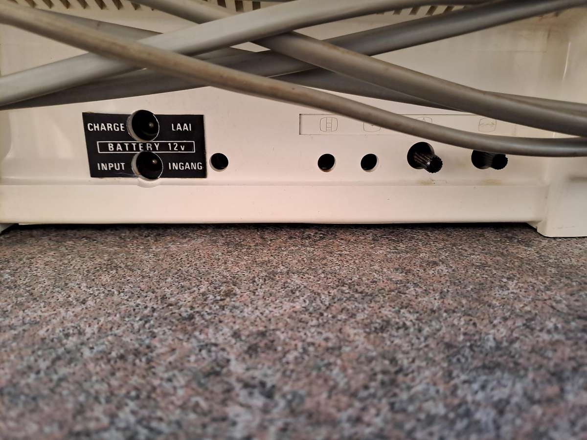 Vintage 1970's Blaupunkt black and white portable tv with built in radio