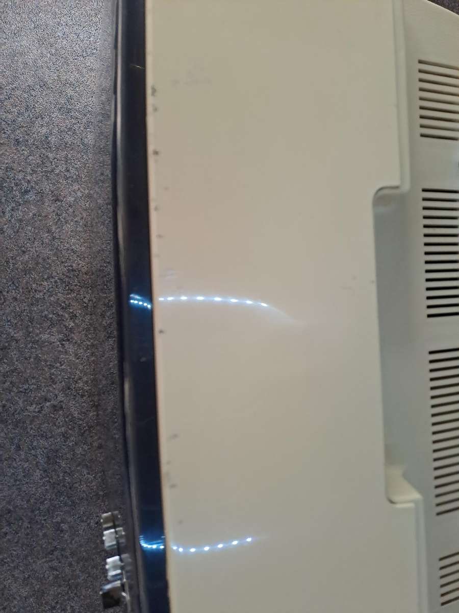 Vintage 1970's Blaupunkt black and white portable tv with built in radio