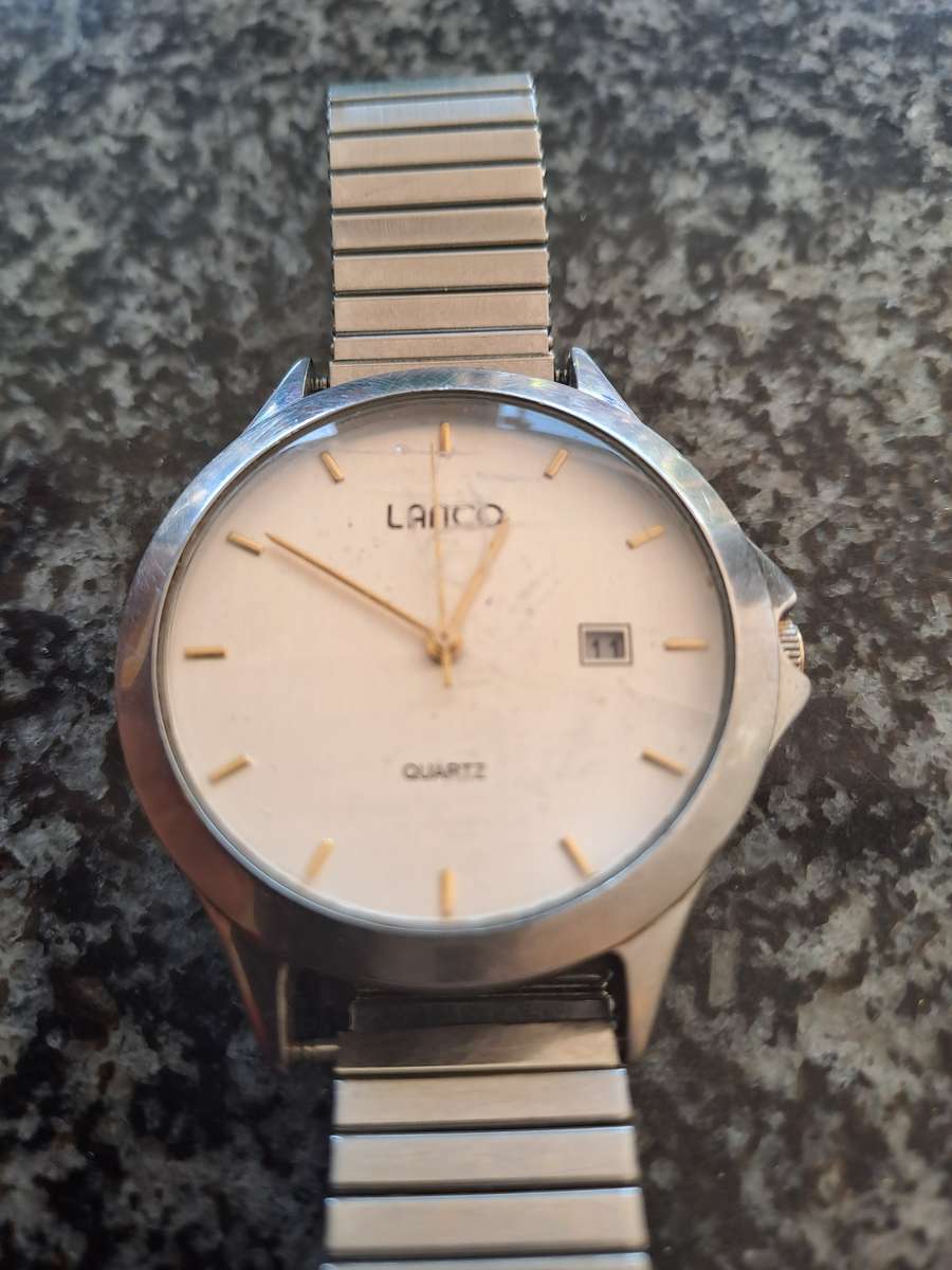 Vintage Lanco Quartz men's wrist watch