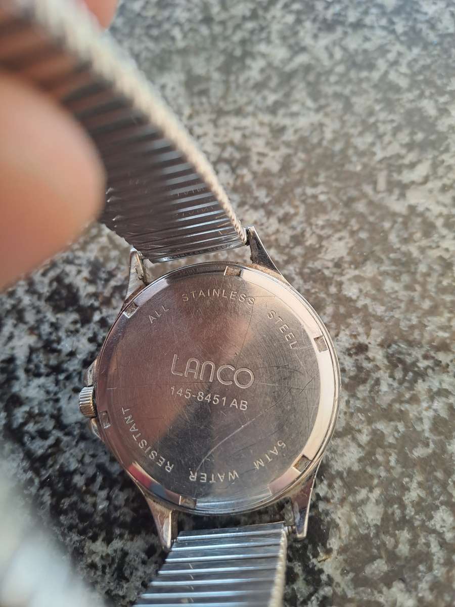 Vintage Lanco Quartz men's wrist watch
