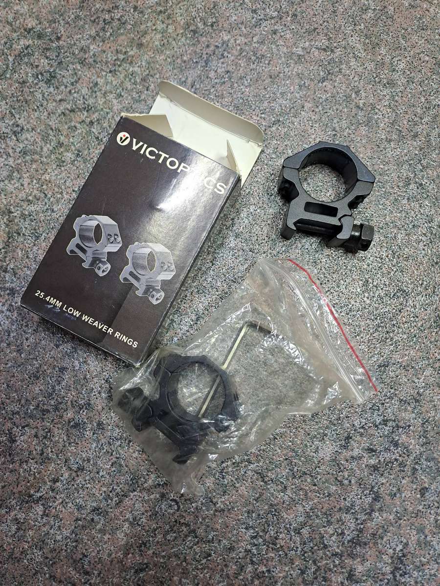Scope mounts air rifles Victoptics 25.4mm low Weaver rings