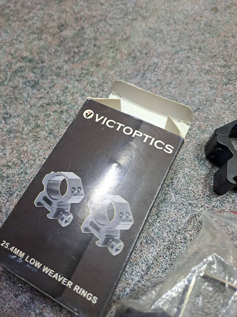 Scope mounts air rifles Victoptics 25.4mm low Weaver rings